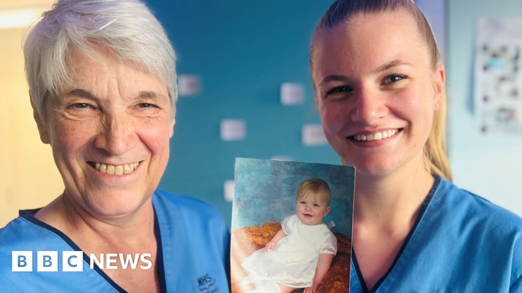 I work in the maternity unit where I was born - with the midwife who cared for me