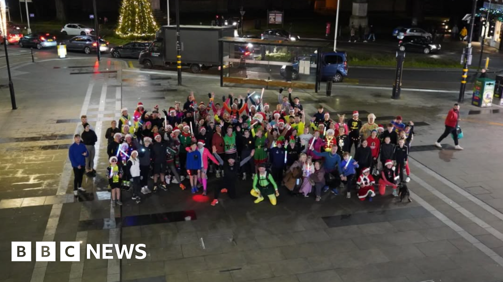 The rave themed run club making exercise at night safer