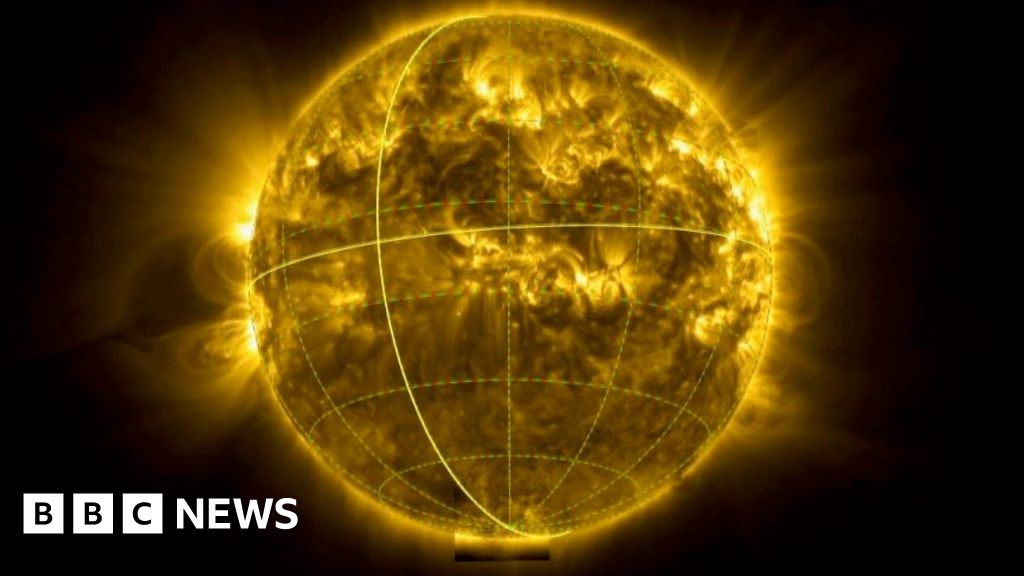 Solar Orbiter spacecraft snaps first images of Sun’s south pole