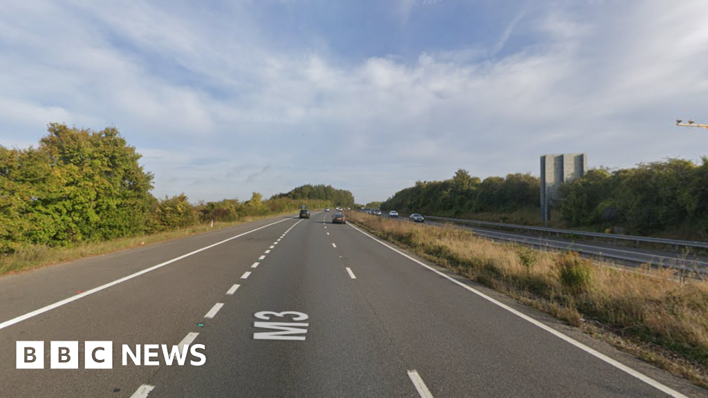 Hampshire Man 'jumped in and out of traffic' before M3 crash