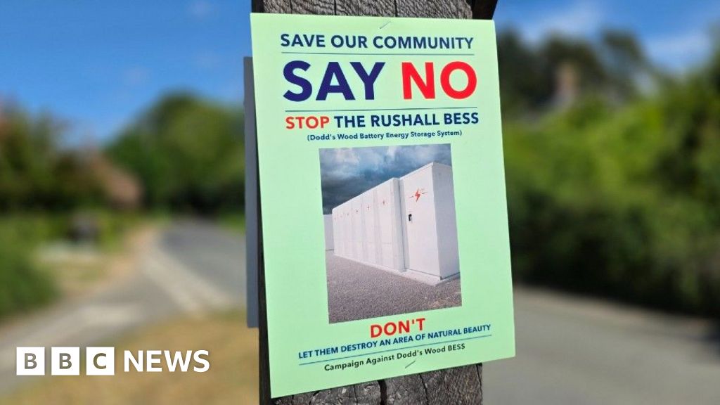 Energy storage system plan for farmland suspended