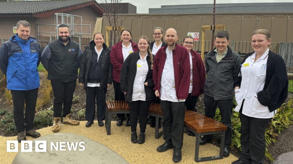 Royal Shrewsbury Hospital completes work on 'uplifting' garden