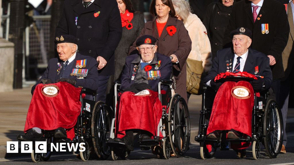 A moment of stillness for Royal Family and veterans at poignant Remembrance