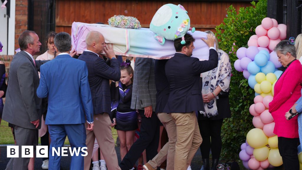 Southport: Funeral held for seven-year-old Elsie Dot Stancombe