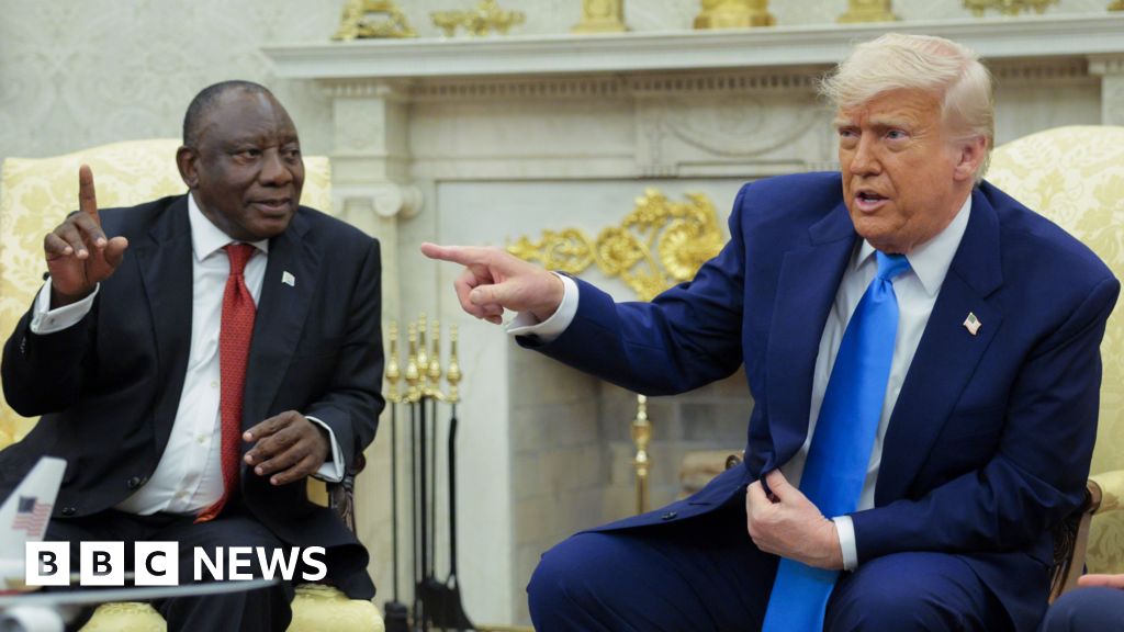 Cyril Ramaphosa: Rebuked by Donald Trump but praised in South Africa