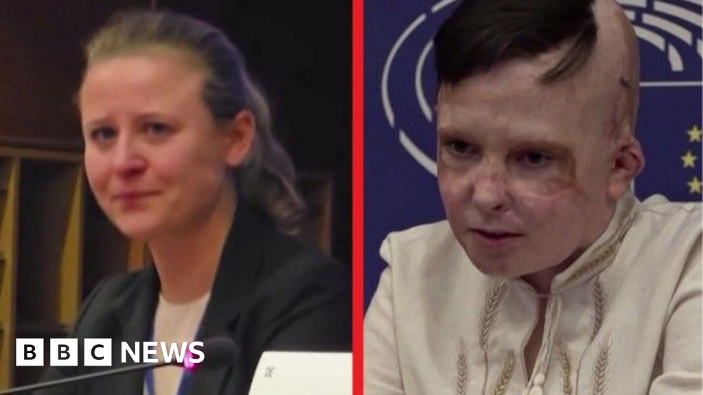 Interpreter in tears as Ukrainian boy recalls losing mother in Russian strike