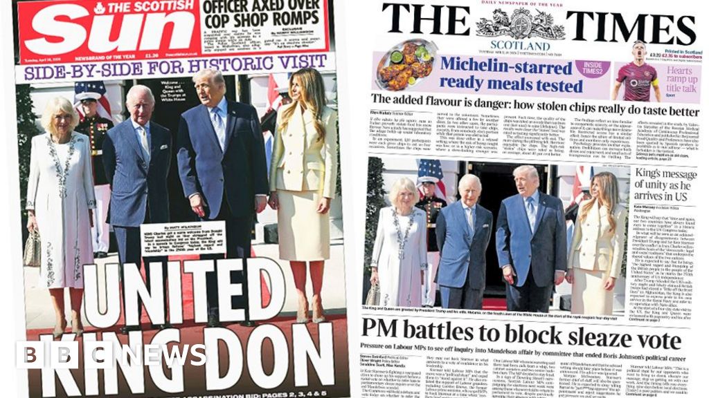 Scotland's papers: King's US visit and Starmer's 'sleaze vote' pleas