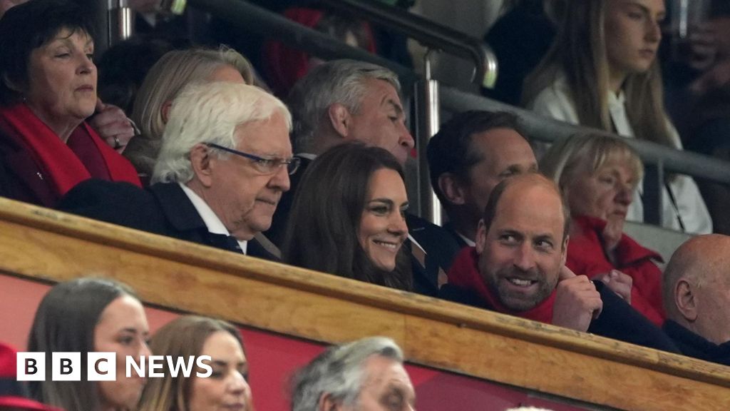 William and Kate cheer on rival teams at Six Nations clash