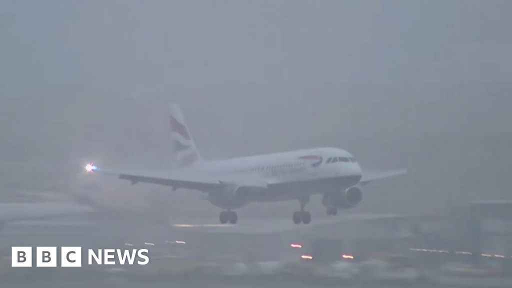 Flights cancelled across England as fog disrupts travel