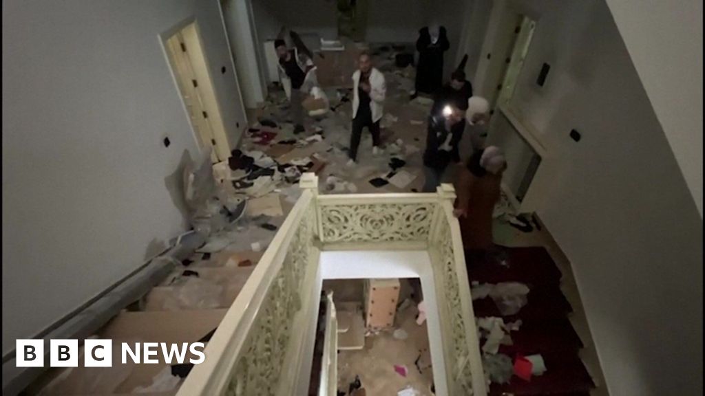 Video shows Syria presidential palace stormed