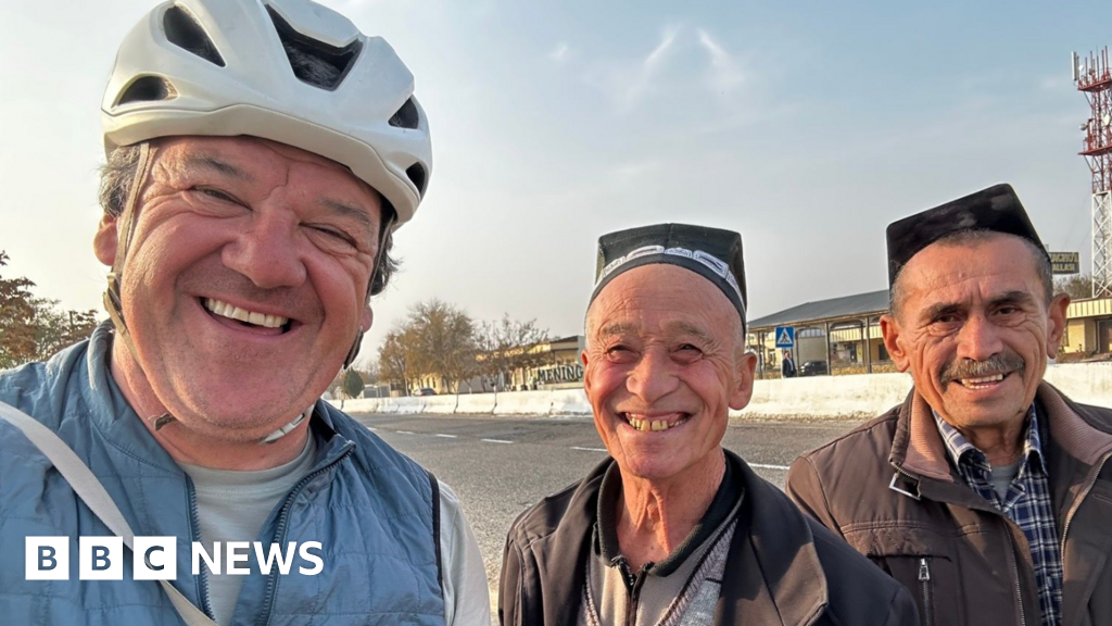 Cyclist halfway through world tour in memory of Grenfell