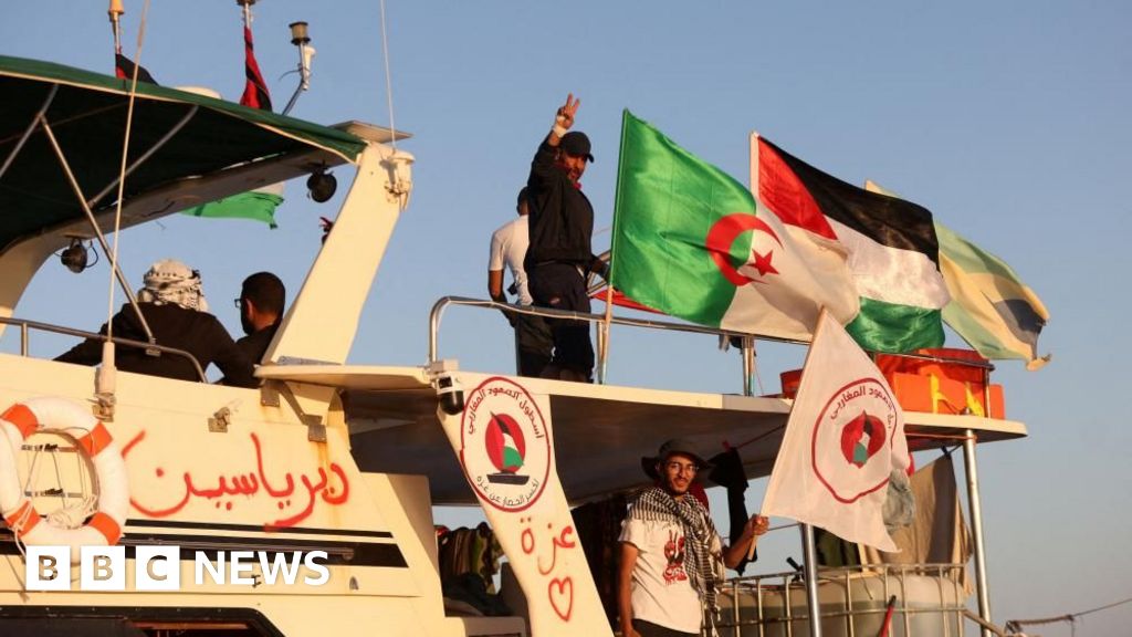 Activists say Gaza flotilla circled by Israeli warship