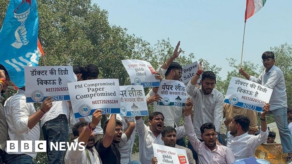 bbc.co.uk - Nikita Yadav - NEET 2026: Protests in India after medical entrance test scrapped over leak claims
