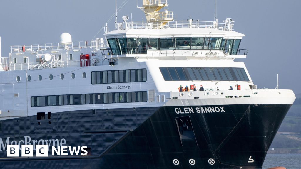 Divers assessing crack found in the hull of new £149m ferry