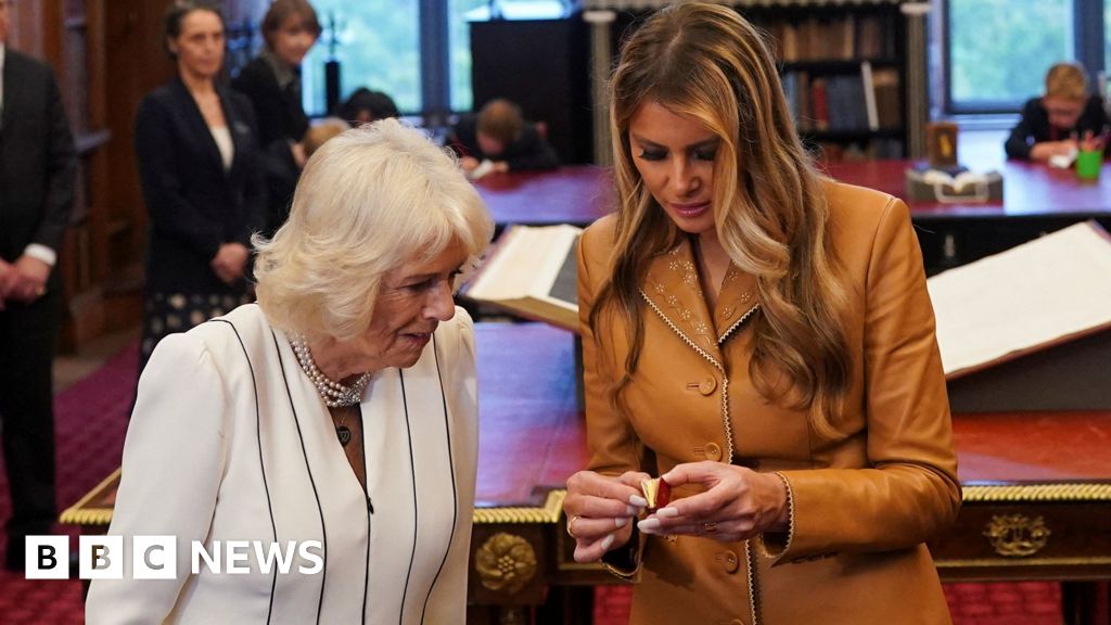 In pictures: Chequers, scout groups and a dolls' house - day two of Trump's state visit