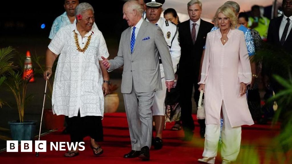 King Charles and Queen Camilla arrive in Samoa to red carpet welcome