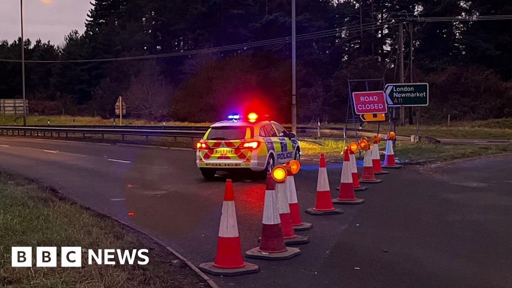 Man shot dead by police after two-car crash