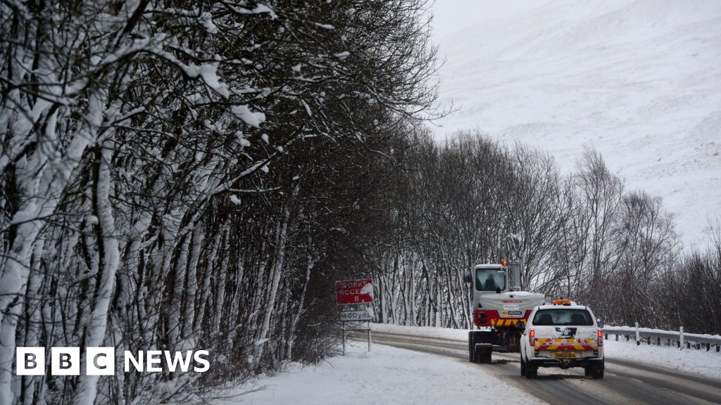 Weather warnings of snow, wind and rain across the UK for New Year