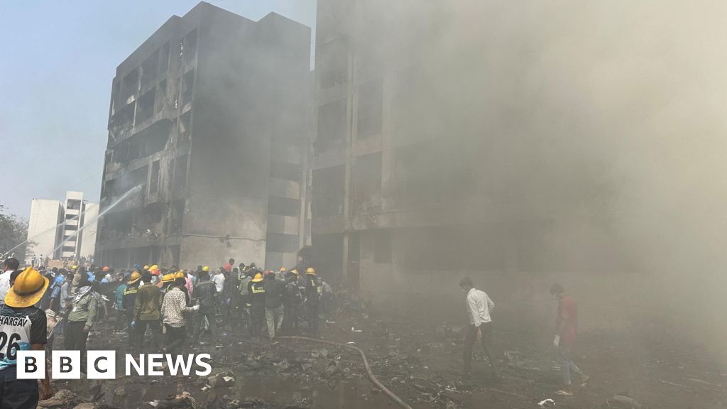 Watch: BBC correspondent reports from crash site as rescuers work among wreckage