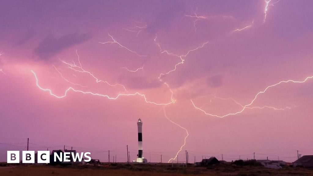More than 30,000 lightning strikes overnight as yellow storm warnings remain in place