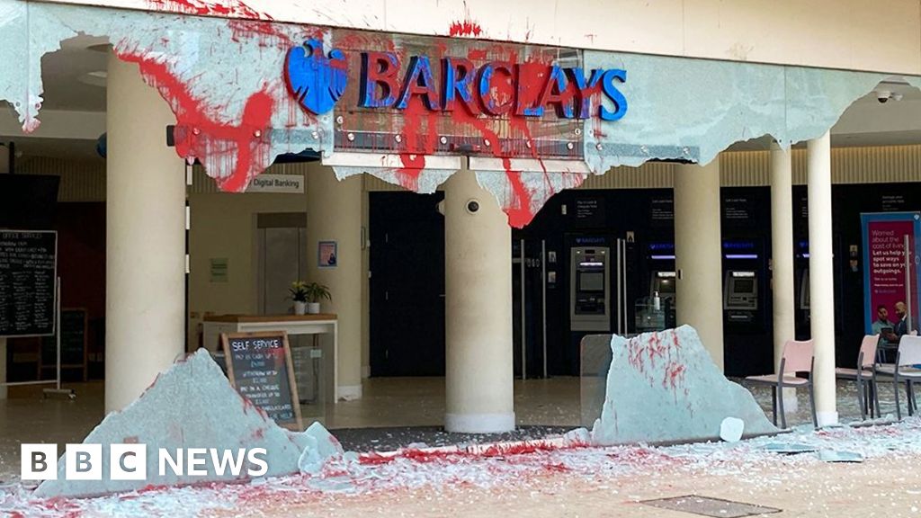 Barclays banks across UK targeted by pro-Palestine protesters