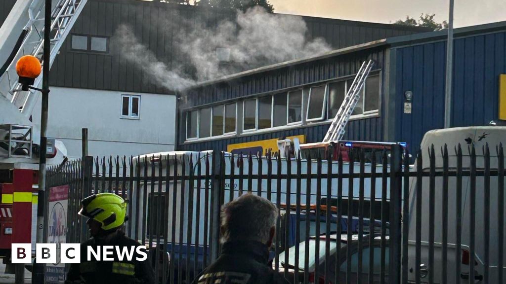 Firefighters tackle laundry business blaze in Tavistock