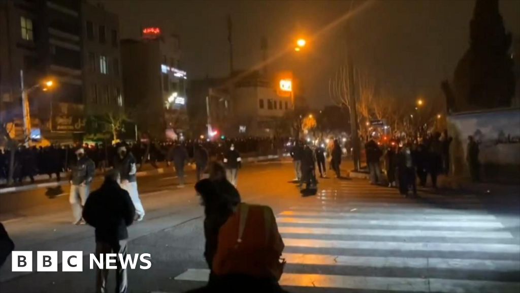 Protesters take to the streets of Tehran on Friday night