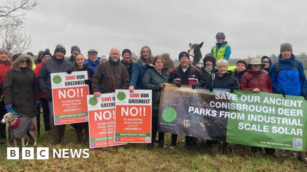 Protest over solar farm plans between Rotherham and Doncaster