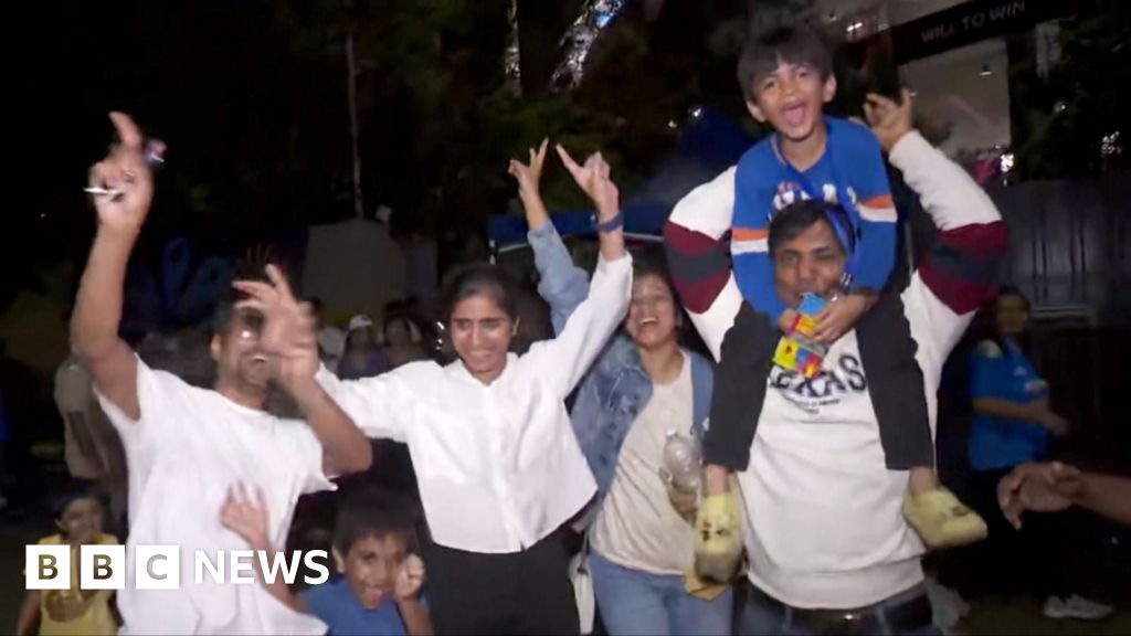 Fans celebrate India's historic Women's World Cup win