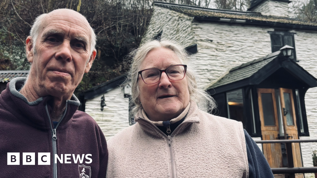 Couple scared to fall asleep in case rockfall crushes their home