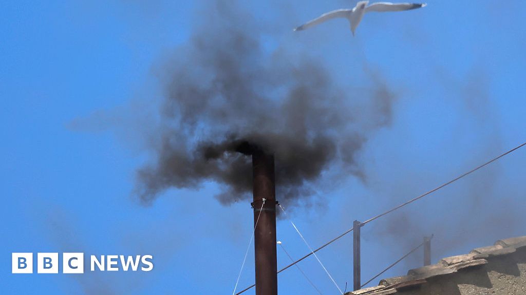 Watch: Second black smoke signal as conclave continues