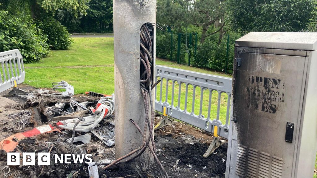 West Belfast 5G masts: Man released on bail after arrest for arson