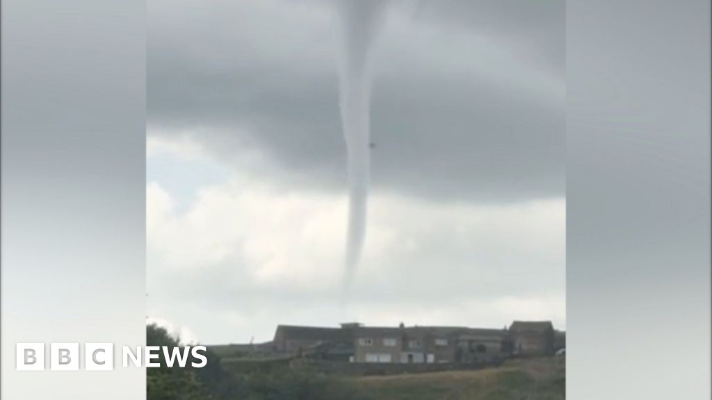 Possible Tornado Spotted Above Marsden West Yorkshire