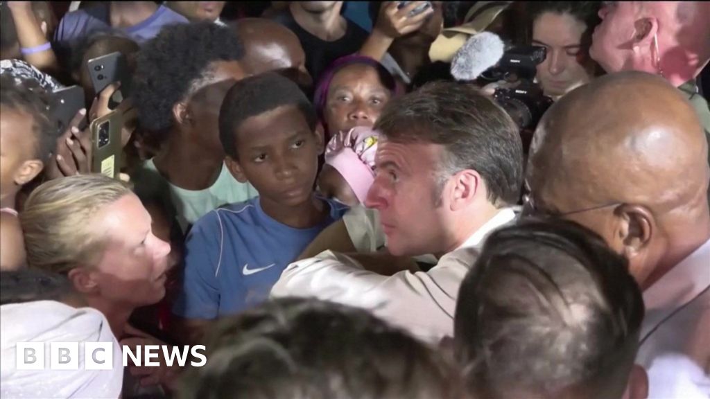 Macron heckled during visit to cyclone-hit Mayotte