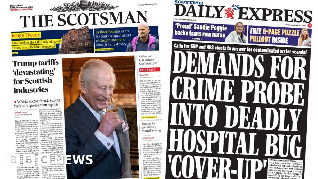 Scotland's papers: Trump tariffs 'devastating' and hospital 'cover up'