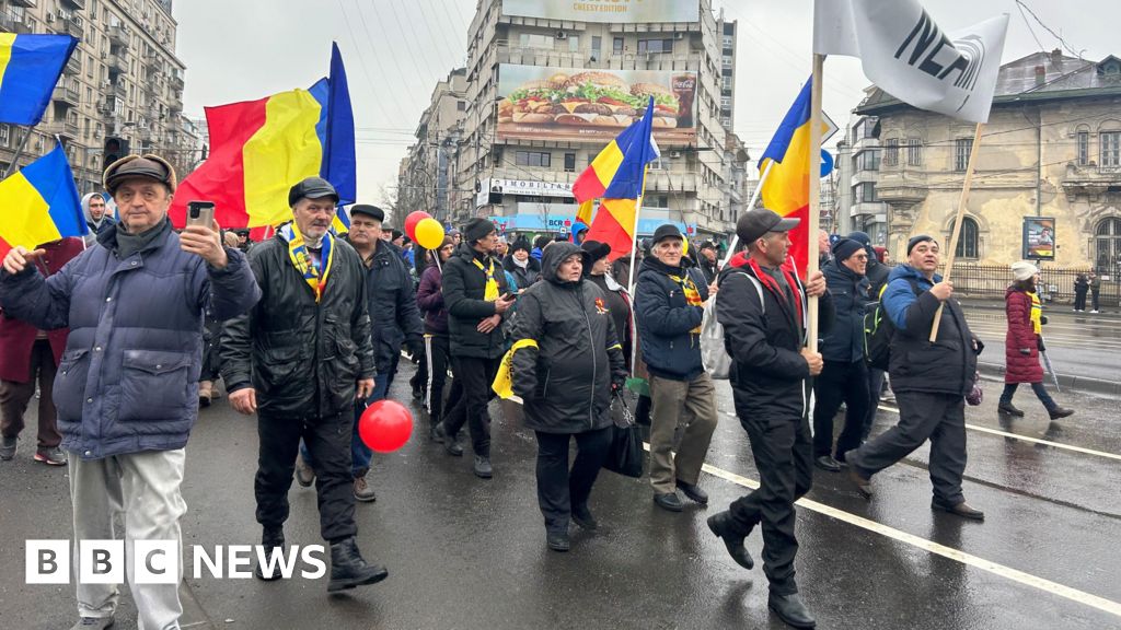 Romanians on the march after arrest of presidential favourite