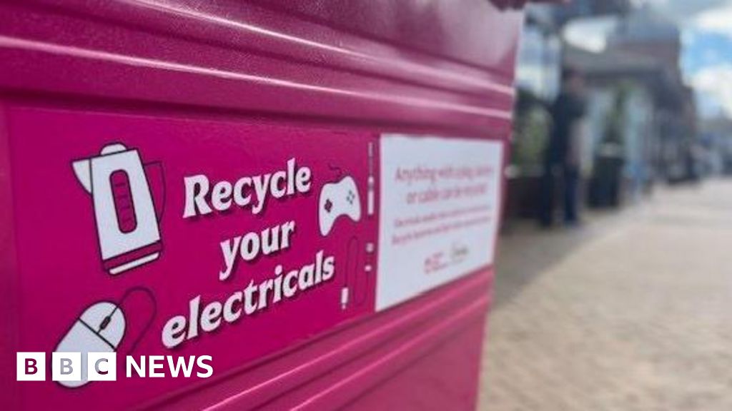 Recycling bins for old toasters and mobiles put out around Chorley