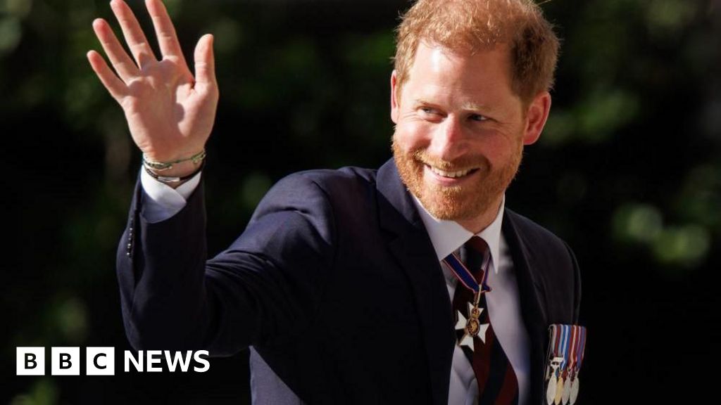 Prince Harry at London Invictus Games event but wi