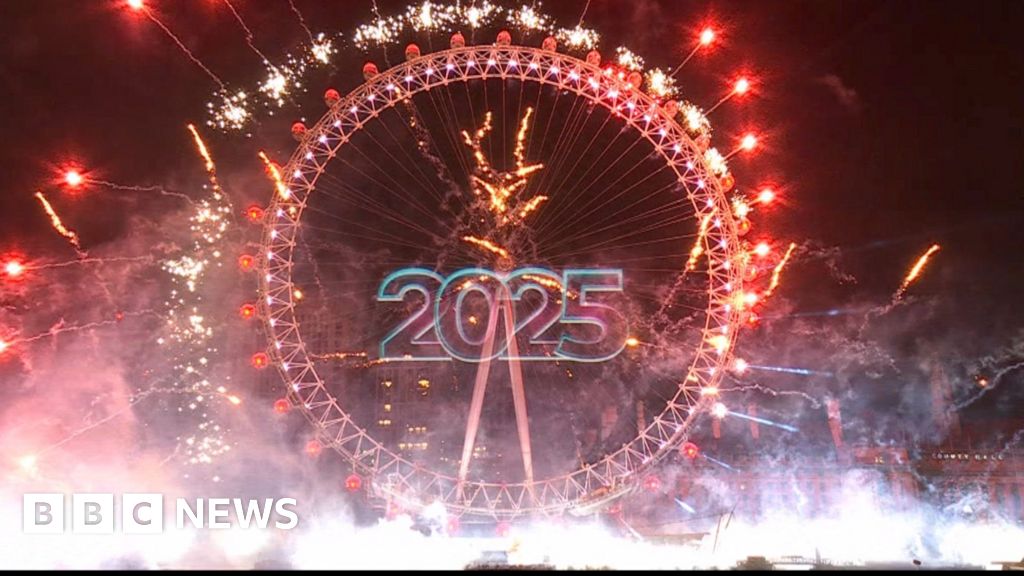 Watch: London welcomes 2025 with huge fireworks display