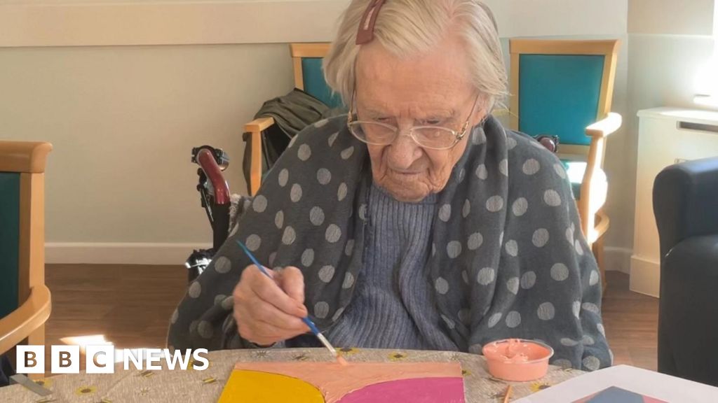 Mosaic artwork by Swindon care home residents on display