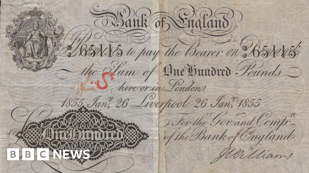 Livrpool rare 1855 banknote could sell for £20k at auction