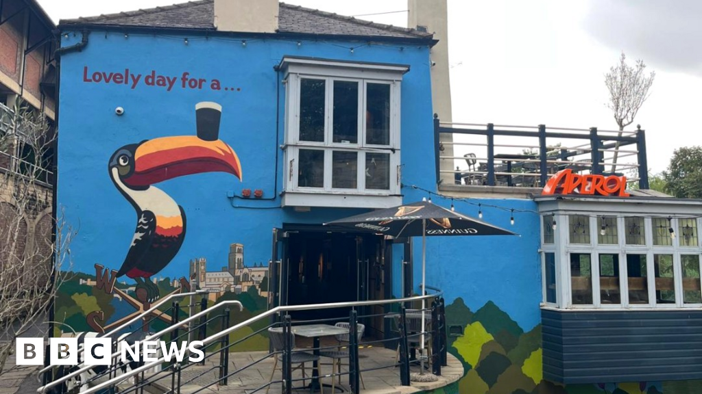 bbc.co.uk - Pamela Bilalova - Future of Durham pub mural in limbo after row over colour - BBC News