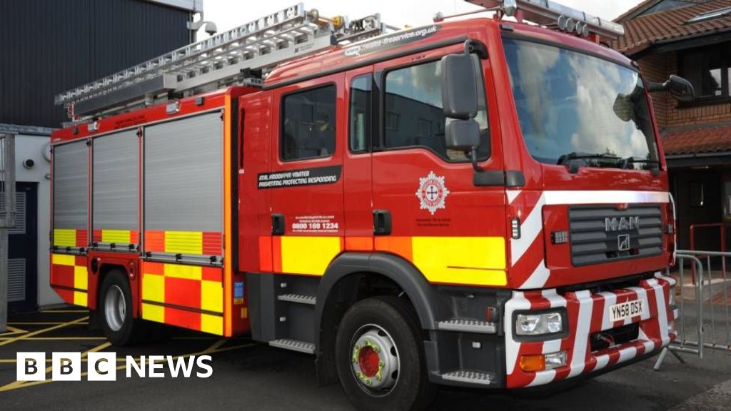 Rhyl house fire: Two taken to hospital and investigation launched