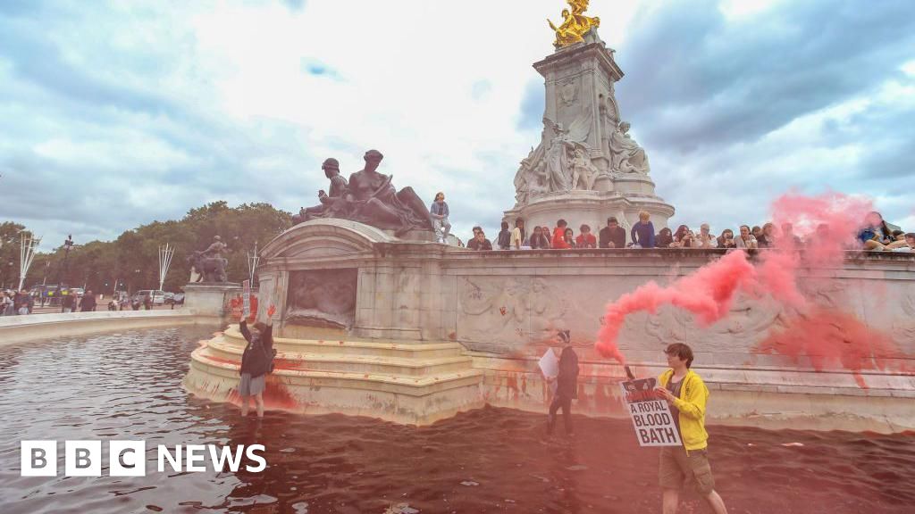 Palace fountain dye protestors called arrogant by judge BBC News