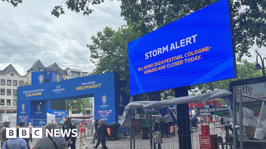 Events cancelled as storm forecast ahead of Scotland's Euros clash