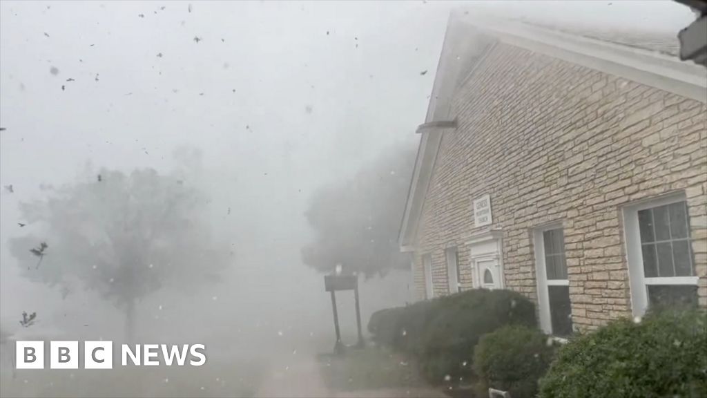 Watch: Severe storm hammers Austin with hail, wind