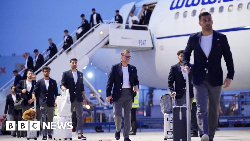 Iran's World Cup team lands in Mexico amid US visa row