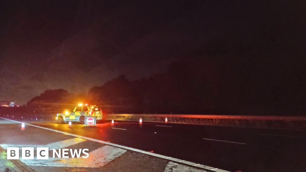 M5 traffic: Stranded drivers rescued as flooding closes route