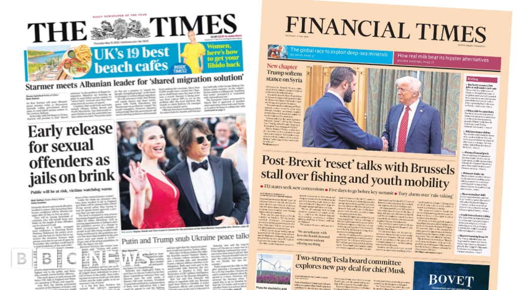 The Papers: Jails 'on brink' and 'stalling' post-Brexit talks with Brussels