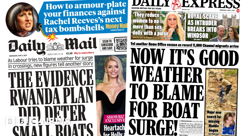 The Papers: 'Good weather' small boat surge and 'tax bombshells'